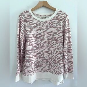 Wallflower Zebra Print Pullover Sweater